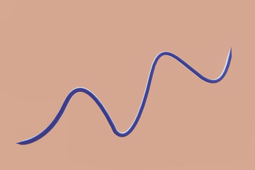 A blue line is drawn on a tan background