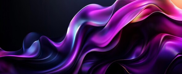 Fototapeta premium Ethereal Abstract Digital Art Flowing Lines Soft Blues White Pattern