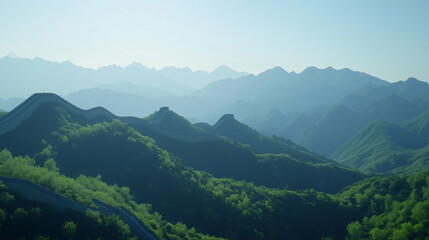 Obraz premium mountain landscape in the morning