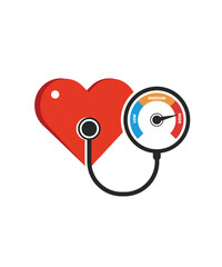 Blood pressure icon stock illustration