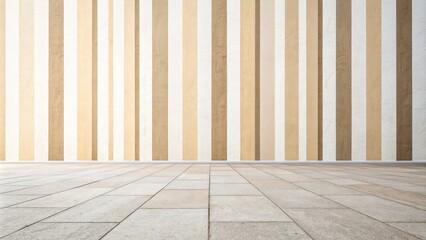 Naklejka premium Simple abstract vertical stripes in beige shades providing a clean and minimalist aesthetic, clean, design, shape, simple, stripes