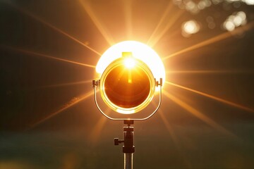 Sunlight Lens Flare Spotlight Effect with Warm Glow