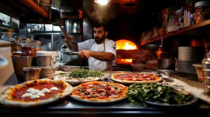 Fototapeta premium pizza shop