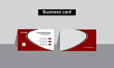 Vector illustration design Business card for business and personal use