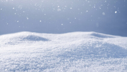 雪が降り積もっている灰色の背景