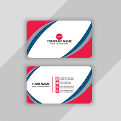 professional visiting card or business card template design