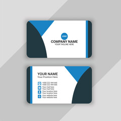 professional visiting card or business card template design