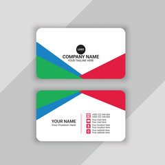 professional visiting card or business card template design