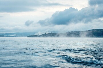 Fototapeta premium Soft watercolor smudges on a blue-gray background, watercolor paint spills, splatters, painting technique, unique texture, vibrant colors