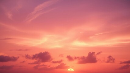 Fototapeta premium Softly glowing horizon amidst swirling purple clouds, surreal, dreamy