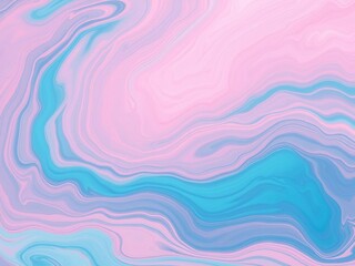 Swirling pink and blue liquid art with an air of tranquility, soft colors, soothing atmosphere, swirling liquids