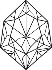 Precious sapphire logo, diamond graphics symbol