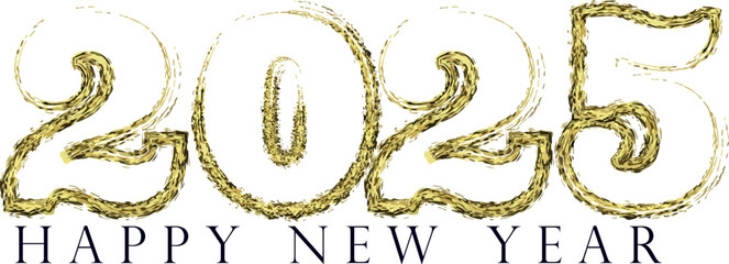 Happy New Year 2025, Gradient 3d happy new year 2025