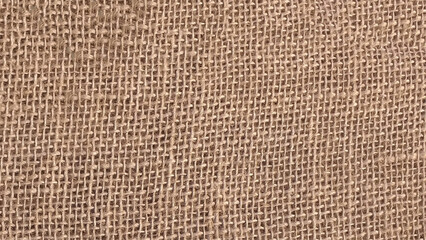 Jute pattern, rough burlap texture, canvas coarse cloth, brown woven rustic bagging. Natural hessian beige textile texture. 