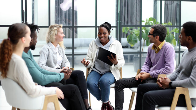 Executive Team Listening to Contrary Views from Colleague