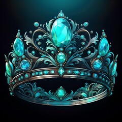 Fototapeta premium royal crown with diamonds