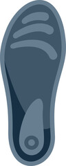 Single orthopedic insole is shown, highlighting its design and features for promoting foot health and comfort