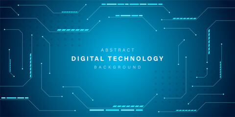 Obraz premium Blue abstract technology background. business technology communication. Hi tech digital connection. high tech. science. modern technology business concept. futuristic background. vector illustration