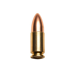 pistol round: bullet on transparent background