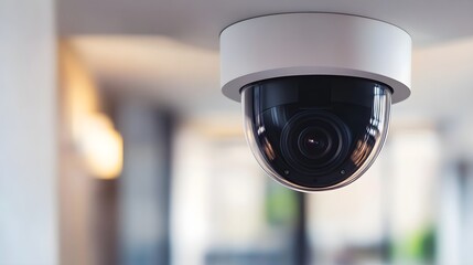 Modern Dome CCTV Security Camera Indoor