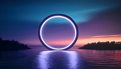 Ethereal mood ring, glowing effect, mystical vibe, 3D illustration, ring jewelry, trendy, aesthetic.