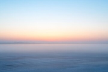 Fototapeta premium Foggy Dawn Landscape at the Beach