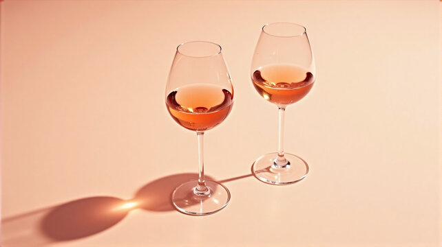 two glasses of red wine