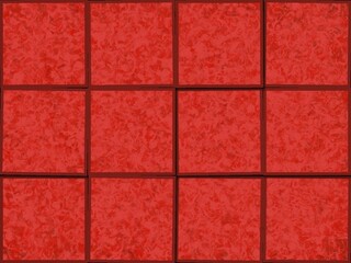 Naklejka premium Abstract red square tile pattern background texture.