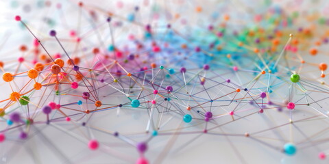 Linking entities. Business network, networking, link, social media, SNS, internet communication, people connection concept abstract.
