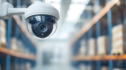 Security Camera in Warehouse