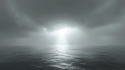 Obraz premium Thunderstorm creates an abstract scene of power. Lightning strikes, illuminating the dark clouds.