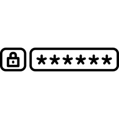 Password Icon Line
