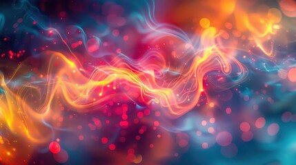 Abstract vibrant energy flow.