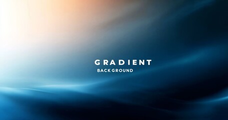 Naklejka premium Blue Gradient Background Abstract Smooth Transition Vector Illustration