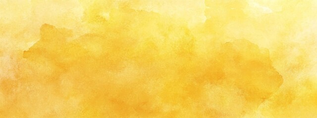 Vibrant Yellow Abstract Watercolor Texture Background for Design