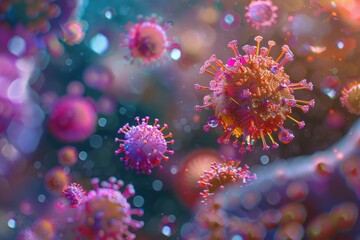 Fototapeta premium shape of molecules