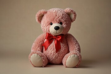 Obraz premium bear, toy, teddy, christmas, animal, love, soft, gift, teddy bear, object, fluffy, isolated, heart, brown, child, plush, sitting, cuddly, childhood, stuffed, holiday, fur, doll, furry, hat