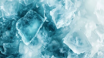 Obraz premium digital technology ice texture poster background