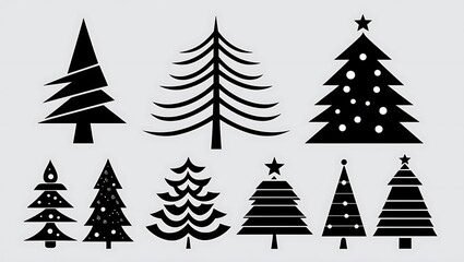 Obraz premium Snow winter set of elements, illustration of cristmas elements.