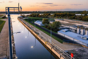 Schleuse Rothensee Magdeburg Sachsen Anhalt Bundeswasserstraße