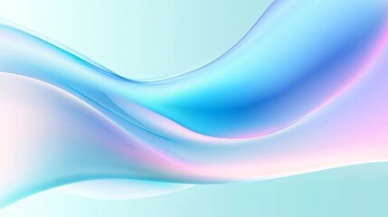 Fototapeta premium Abstract digital fluid waves in pastel colors with smooth curves and soft texture for modern design backgrounds and wallpapers