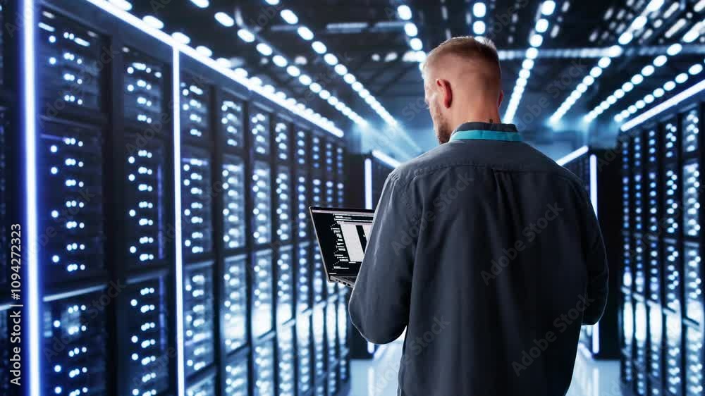 Leinwandbilder cloud computer center programmer