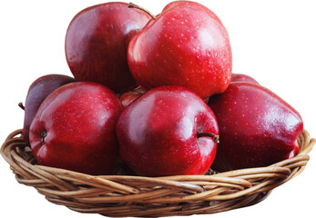 red apples in a basket