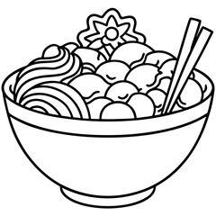 chinese food illustration