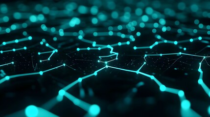 Obraz premium Abstract Network Connection Lights