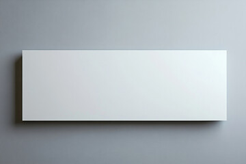 Fototapeta premium Horizontal mockup of blank white signboard on concrete background. Close-up.