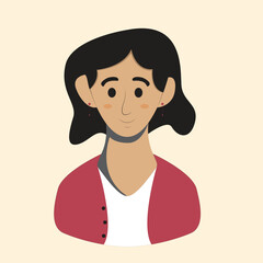 Avatar of a young woman with short hair portrait