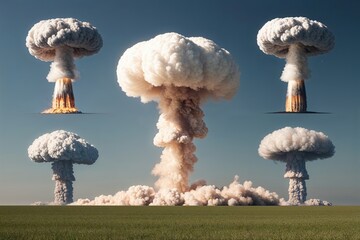 Isolated Nuclear Detonations and Clear Background Mushroom Cloud Collection