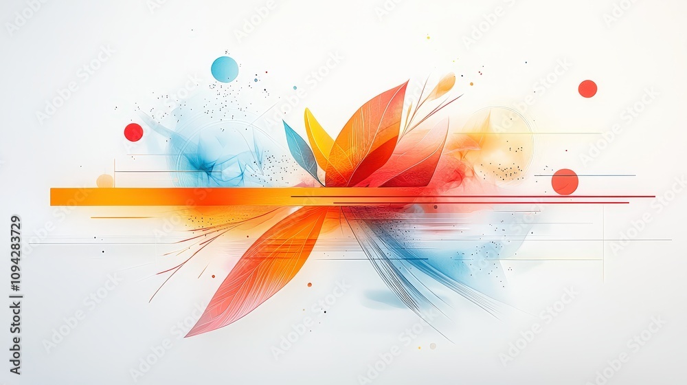 Poster a dynamic artistic composition of overlapping 2d graphics and 3d digital elements, showcasing the bo