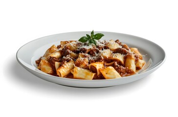 Naklejka premium pasta with meatballs